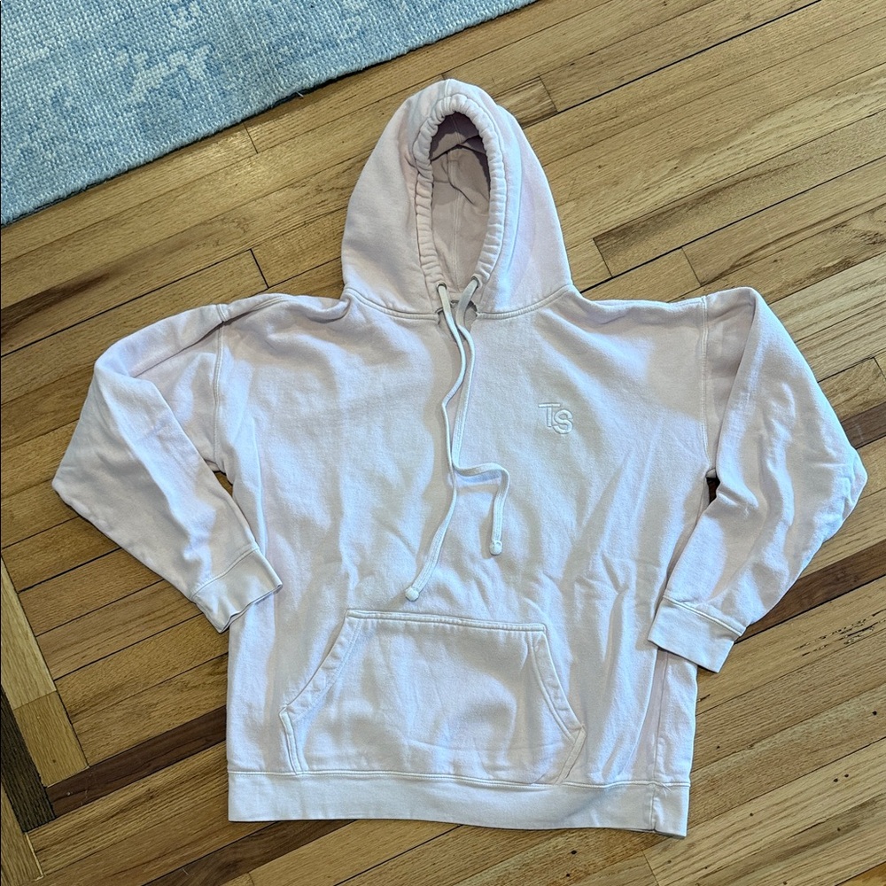 Taylor Swift Lover Pink Hoodie with Embroidered Logo